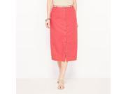 La Redoute Womens Linen Maxi Skirt Red Size Us 8 Fr 38