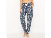 Skiny Womens Blue Horizon Sleep Cotton Pyjama Trousers Blue Size Us 8 Fr 38