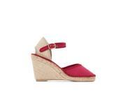 Pare Gabia Womens Katy Wedge Sandals Red Size 38