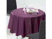 La Redoute Plain Pvc Tablecloth Purple Size 180 Cm