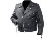 Mens Leather Buffalo Motorcycle Jacket
