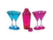 Martini Shaker with 4 Glasses