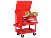 30 in. 5 Drawer Glossy Red Tool Cart 30 in. 5 Drawer Glossy Red Tool Cart