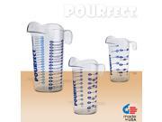 POURfect Liquid Measuring Beaker 1 2 4 Cup Clear