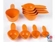 POURfect Measuring Cup Set 9pc Tangerine Made in USA