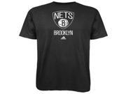 Brooklyn Nets Adidas Primary logo NBA Men T Shirt Black XL