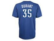 Oklahoma City Thunder Kevin Durant Adidas NBA Men Player T Shirt Blue XL