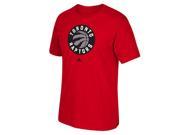 Toronto Raptors Adidas Primary Logo NBA Men T Shirt Red L