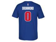 Detroit Pistons Andre Drummond Adidas NBA Men Player T Shirt Blue M