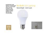 24pack Nx Bulb LED Bulb Light A19 12W 80W Replace A19 E26 27 Base Nature white 4500k 85 265v 1050lm