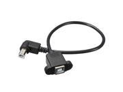 30cm USB 2.0 B Female to USB B Male Right Angle Extension Cable