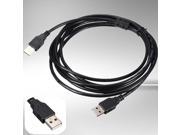 3M 10FT USB 2.0 Type A Male to Type A Male Extend Extension Charging Cable Cord
