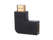 HDMI Female to Male Right Angle 90 Degree Vertical Flat Left Connector