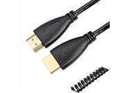 2.5m 1.4V Spring HDMI Male to HDMI Male Cable Support 1080P