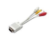20cm PC VGA SVGA To S Video 3 RCA Composite HD AV TV Out Converter Adapter Cable