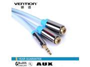 Vention VAB R02 3.5mm Jack to 2 Female RCA Splitter 1 to 2 Y Audio Cable Gold Plated