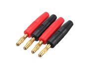 4Pcs B7 4mm Wire Music Speaker Cable Banana Plug Connector