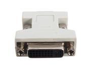 DVI I Female Analog 24 5Pin to VGA Male 15Pin Connector Adapter for PC