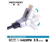 Vention VAA D01 B250 HDMI Cable 2.5m Male to Male 180Â° Rotary Design Gold Plated Cable