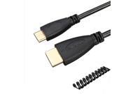 2.5m Stretch Spring Cable HDMI Male to Mini HDMI Male