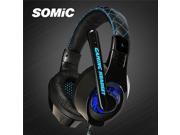 Somic G95 USB Gaming headphone Blue Light Led 3.5MM Gaming Headset Headphone with Microphone