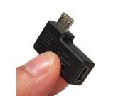 USB 2.0 5P Micro Male To Mini Female Right Angle Adapter