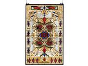 Meyda Home Indoor Decoratives 22 W X 35 H Estate Floral Stained Glass Window