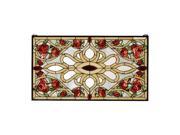 Meyda Home Indoor Decoratives 36 W X 20 H Bed Of Roses Stained Glass Window