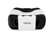 Toorand Special lens Virtual Reality 3D Glasses for IOS Android Immersive 3D Movies 360°Videos VR Games with Headset Adjustable Strap and Lens