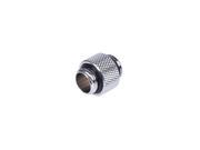 Alphacool G1 4 HF 10mm Male to Male Extension Fitting Chrome 17199