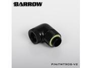 Barrow G1 4 90 Degree Dual Rotary Adaptor Fitting Black TWT90S V2