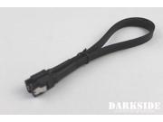Darkside 30cm 12 SATA 3.0 180° to 180° Data Cable with Latch Jet Black DS 0144