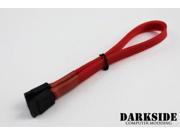 Darkside 30cm 12 SATA 3.0 180° to 180° Data Cable with Latch Red UV DS 0145