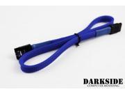 Darkside 45cm 18 SATA 3.0 180° to 180° Data Cable with Latch Blue UV DS 0155