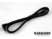 Darkside 45cm 18 SATA 3.0 180° to 90° Data Cable with Latch Jet Black DS 0088