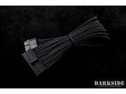 Darkside 24 Pin ATX 12 30cm HSL Single Braid Extension Cable Jet Black DS 0178