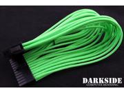 Darkside 24 Pin ATX 12 30cm HSL Single Braid Extension Cable Green UV DS 0239