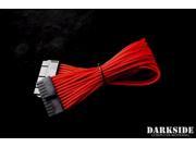 Darkside 24 Pin ATX 12 30cm HSL Single Braid Extension Cable Red UV DS 0181