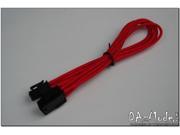 Darkside 6 Pin PCI E 12 30cm HSL Single Braid Extension Cable Red UV DS 0183