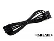Darkside 4 Pin MOLEX 12 30cm HSL Single Braid Extension Cable Jet Black DS 0076