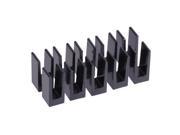 Alphacool GPU Heatsinks 7 x 7 x 15mm Black 10 Pack 17156