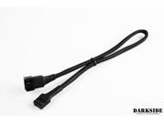 Darkside 4 Pin 30cm 12 M F PWM Fan Sleeved Cable Jet Black DS 0521