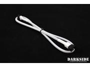 Darkside 3 Pin 50cm 19 M F Fan Sleeved Cable White DS 0251