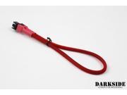 Darkside 3 Pin 30cm 12 M F Fan Sleeved Cable Red UV DS 0242