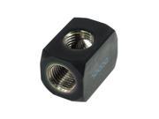 Alphacool G1 4 Round TEE Connection Terminal Black 17030