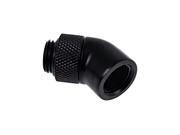Alphacool Eiszapfen G1 4 45° Angled Rotatable Adapter Fitting Black 17246