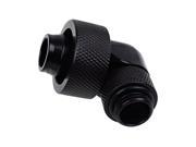 Alphacool Eiszapfen 1 2 ID x 3 4 OD G1 4 90° Rotatable Compression Fitting Black 17242