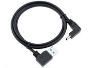 USB 3.1 90 Degree Angle Type C to USB 3.0 Type A Male Sync Charging Cable Latest Reversible Micro USB 3.1 Type C Connector Ultra Fast Transfer Rate up to 10