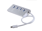 USB Type C HUB 4 Port USB C to 4 Port USB 3.0 Hub for USB Type C Devices Including the new MacBook 2015 ChromeBook Pixel and More 4 Port Sliver