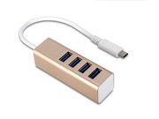 USB Adapter USB 3.1 Type C to 4 Port USB 3.0 Hub for USB Type C Devices for the new MacBook ChromeBook Pixel and More